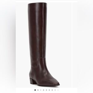 VINCE CAMUTO Pavla Knee High Boot Rich Mahogany Size 11 Extra Wide Calf